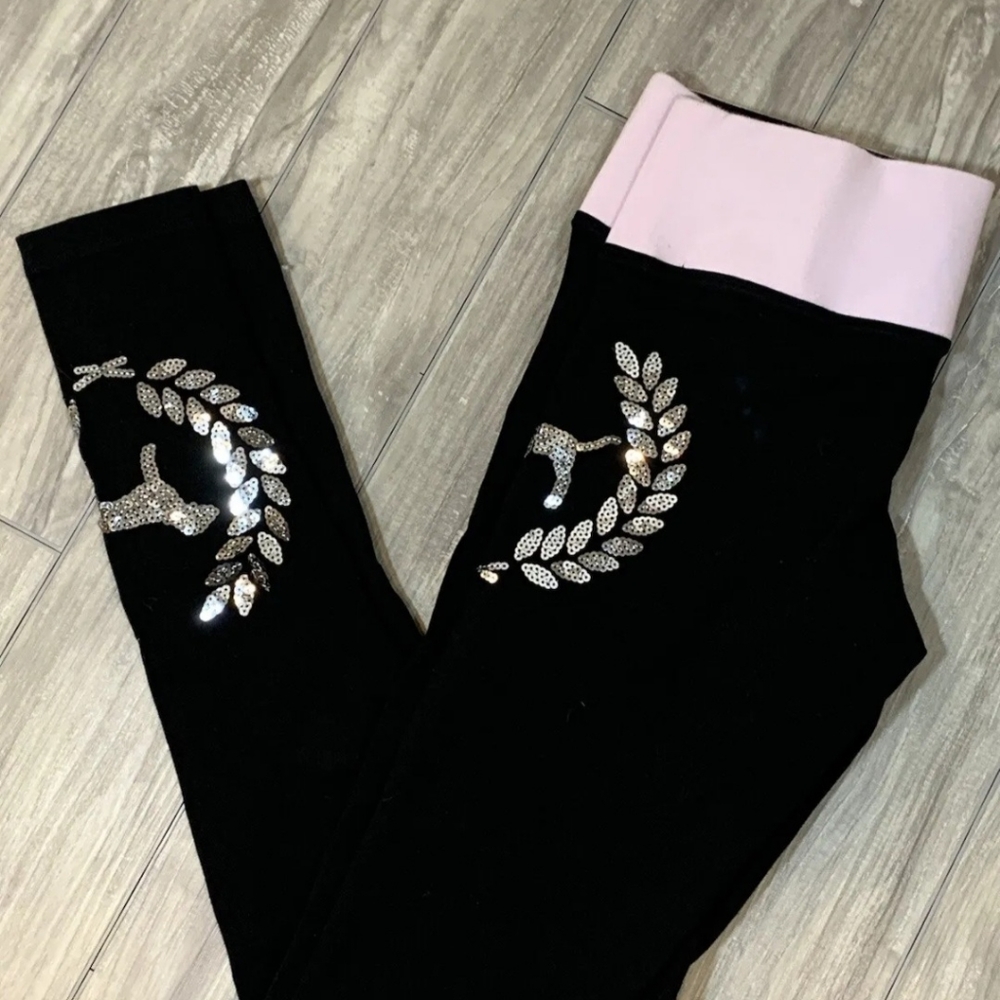 Rare VS pink bling leggings